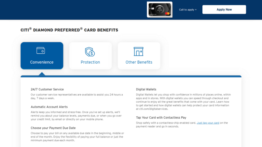 Citi® Diamond Preferred® Card